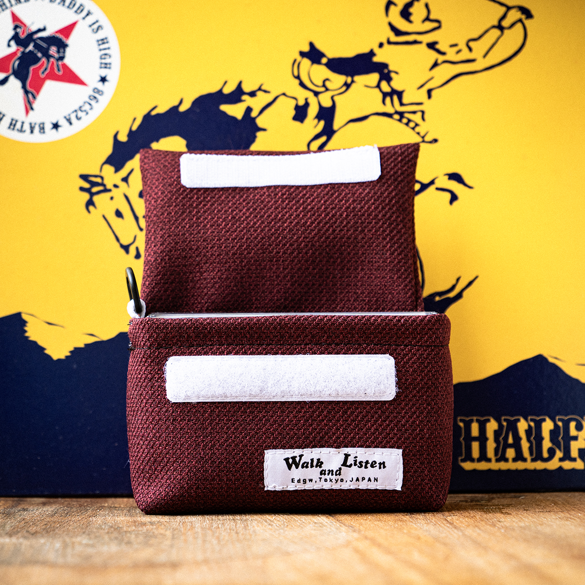 Cassette Tape Pouch(Burgundy) - 画像 (3)